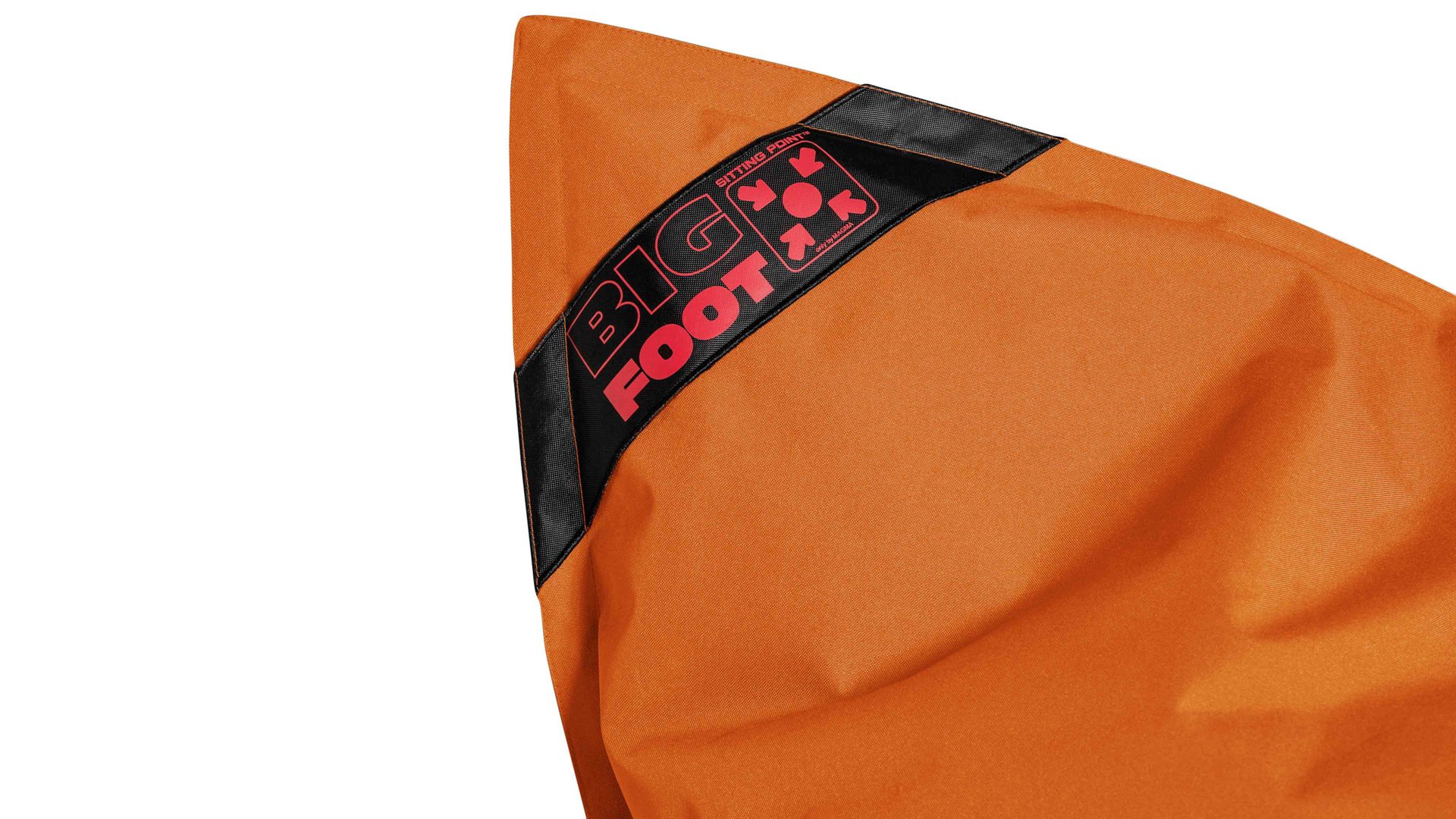 Sitzsack-Bodenkissen Magma sitting point aus Kunstfaser in Orange SITTING POINT Sitzsack bigfoot scuba® - Sitzmöbel orange Kunstfaser - ca. 130 x 170 cm