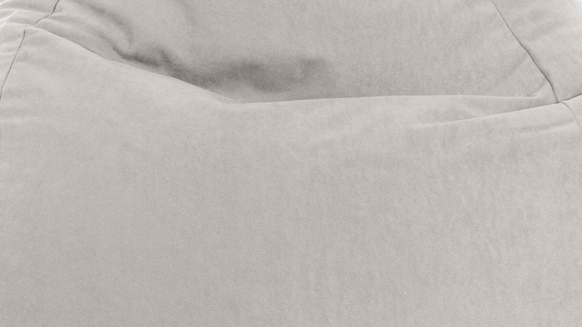 Standard-Sitzsack Magma sitting point aus Kunstfaser in Hellgrau SITTING POINT beanbag easy L - Sitzmöbel graue Mikrofaser - ca. 120 Liter