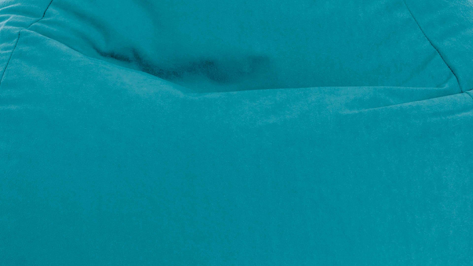 Standard-Sitzsack Magma sitting point aus Kunstfaser in Hellblau SITTING POINT beanbag easy L - Sitzmöbel smaragdfarbene Mikrofaser - ca. 120 Liter