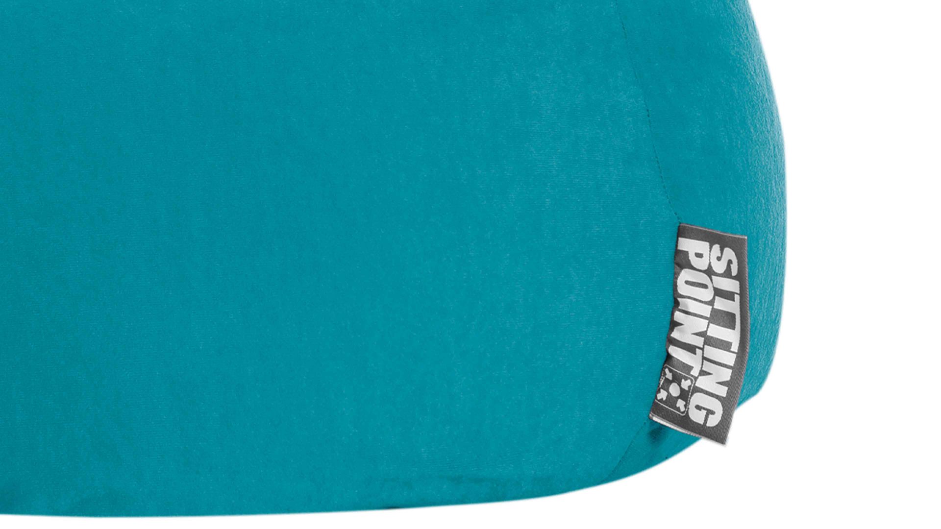 Standard-Sitzsack Magma sitting point aus Kunstfaser in Hellblau SITTING POINT beanbag easy L - Sitzmöbel smaragdfarbene Mikrofaser - ca. 120 Liter