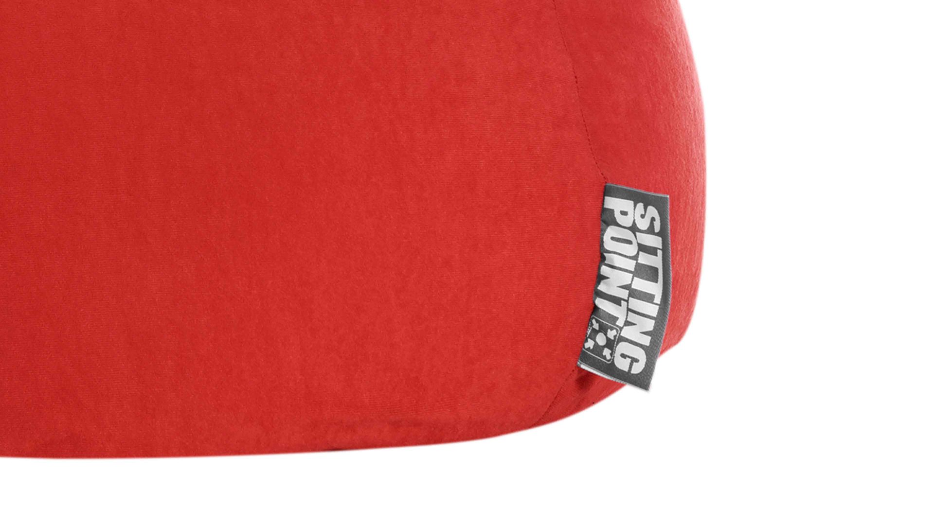 Standard-Sitzsack Magma sitting point aus Kunstfaser in Rot SITTING POINT beanbag easy L - Sitzmöbel tomatenrote Mikrofaser - ca. 120 Liter