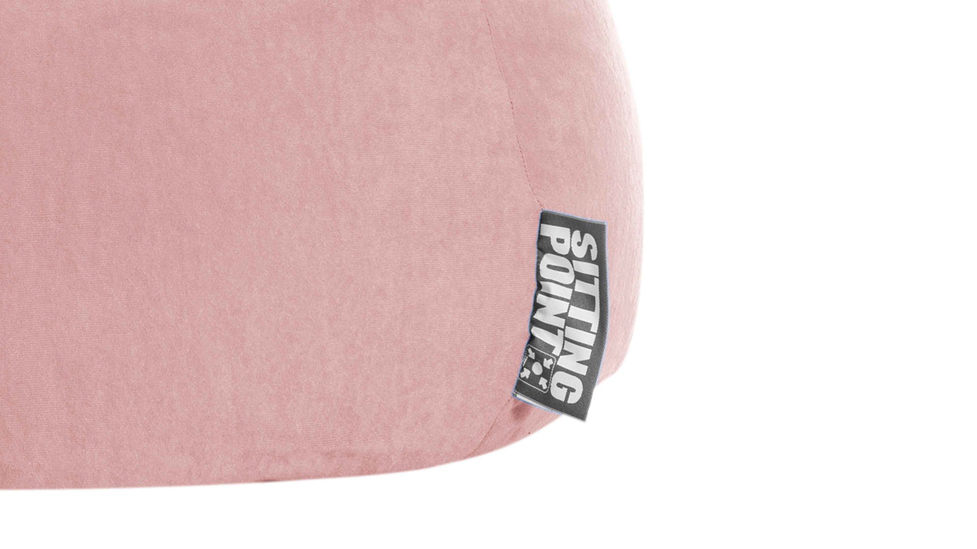 Standard-Sitzsack Magma sitting point aus Kunstfaser in Rosa SITTING POINT beanbag easy XL als Sitzmöbel altrosa Mikrofaser - ca. 220 Liter