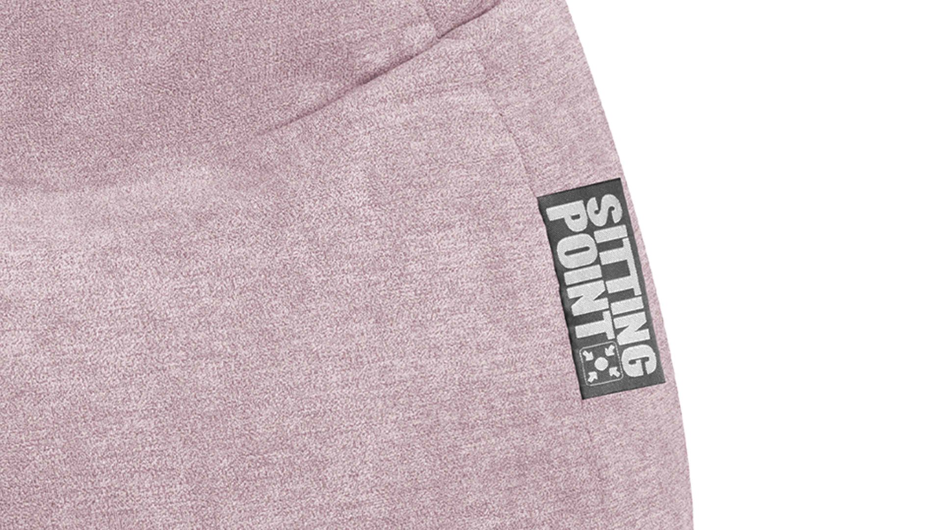 Sitzsack Magma sitting point aus Kunstfaser in Rosa SITTING POINT beanbag alfa XXL - lässiger Sitzsack altrosé Velours 067 – ca. 300 Liter