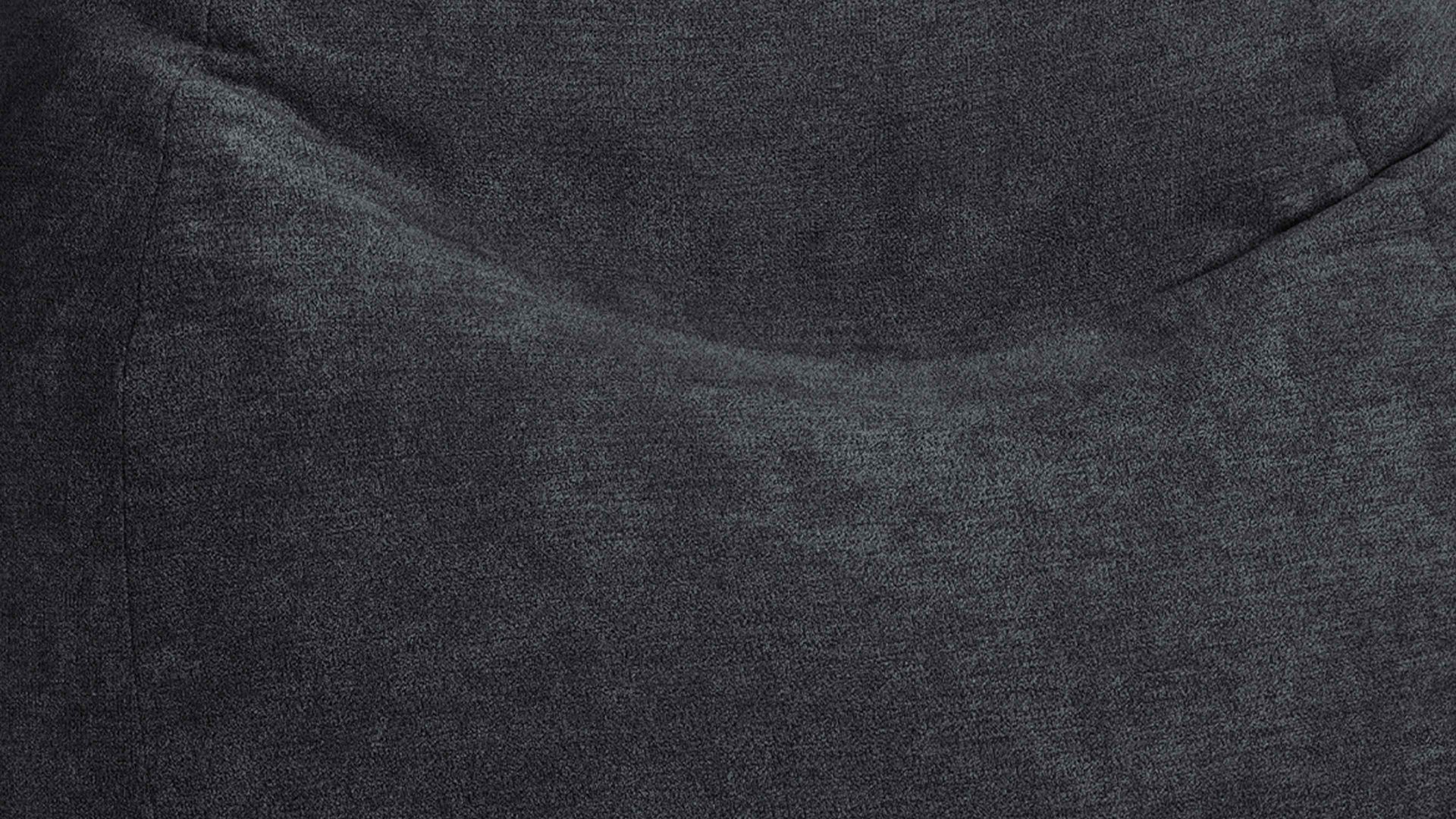 Sitzsack Magma sitting point aus Kunstfaser in Schwarz SITTING POINT beanbag alfa XL - lässiger Sitzsack schwarzer Velours 001 – ca. 220 Liter