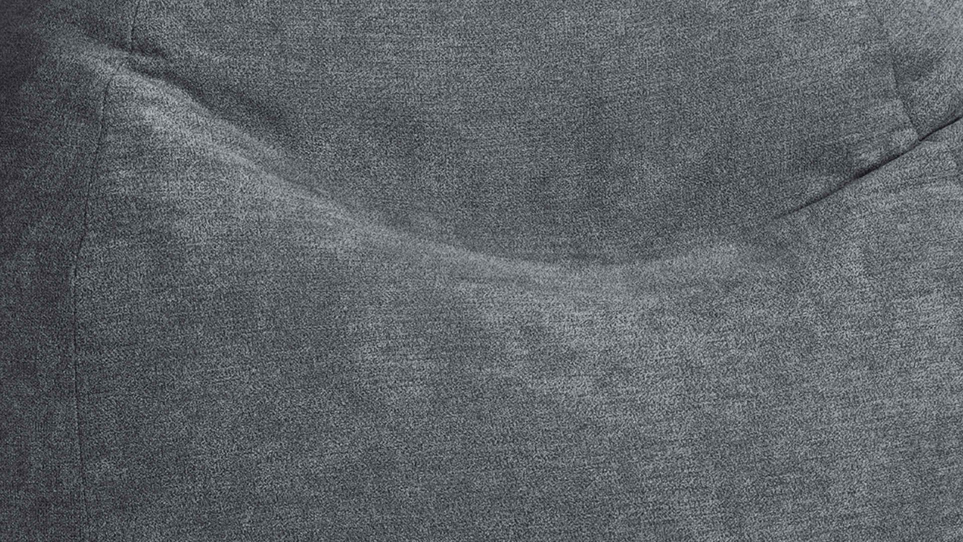 Sitzsack Magma sitting point aus Kunstfaser in Anthrazit SITTING POINT beanbag alfa XL - lässiger Sitzsack anthrazitfarbener Velours 007 – ca. 220 Liter