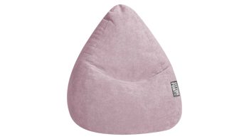 Sitzsack Magma sitting point aus Kunstfaser in Rosa SITTING POINT beanbag alfa XXL - lässiger Sitzsack altrosé Velours 067 – ca. 300 Liter