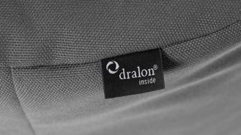 Sitzsack-Hocker Magma sitting point aus Kunstfaser in Anthrazit SITTING POINT Sitzsack-Hocker loft outside als Kleinmöbel anthrazitfarbene Outdoor-Kunstfaser – ca. 80 x 80 cm