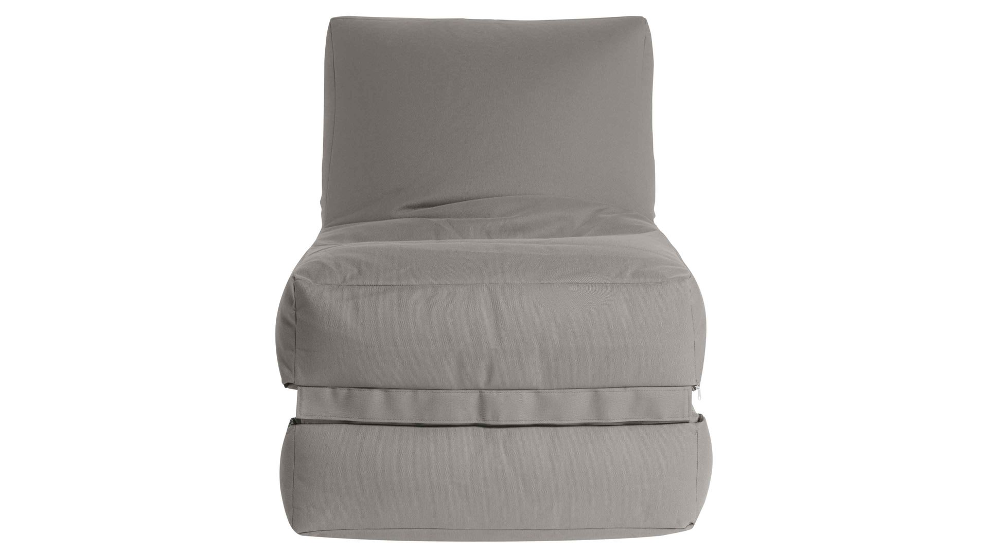 Sitzsack-Liege Magma sitting point aus Kunstfaser in Hellgrau SITTING POINT Sitzsack-Sessel twist outside graue Outdoor-Kunstfaser - ca. 300 Liter