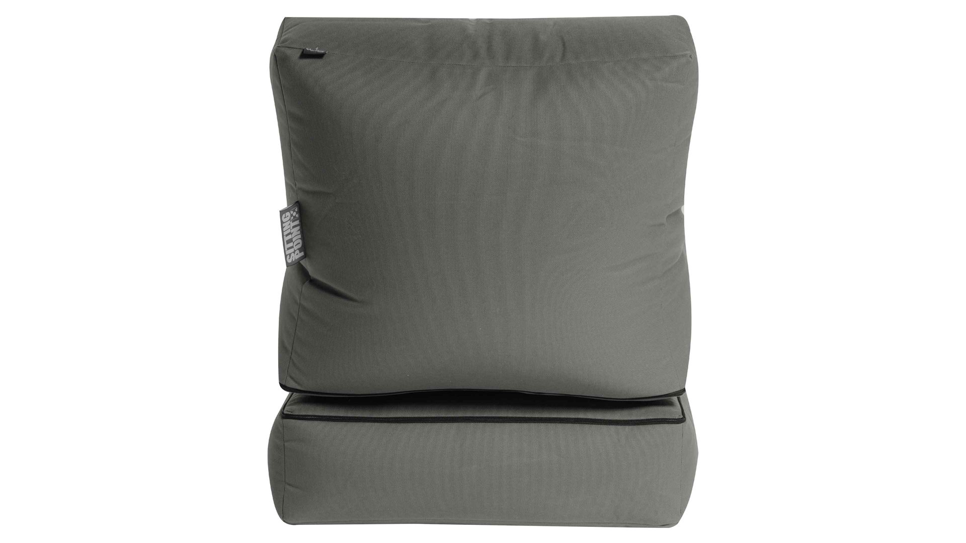 Sitzsack-Liege Magma sitting point aus Kunstfaser in Anthrazit SITTING POINT Sitzsack-Sessel twist outside anthrazitfarbene Outdoor-Kunstfaser - ca. 300 Liter