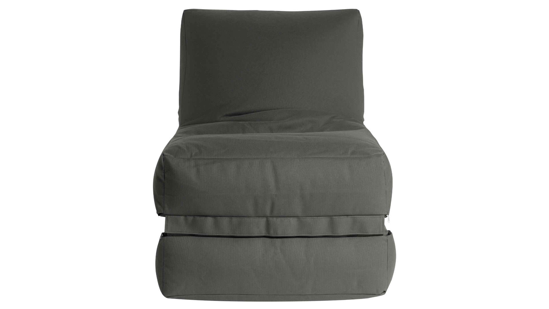 Sitzsack-Liege Magma sitting point aus Kunstfaser in Anthrazit SITTING POINT Sitzsack-Sessel twist outside anthrazitfarbene Outdoor-Kunstfaser - ca. 300 Liter