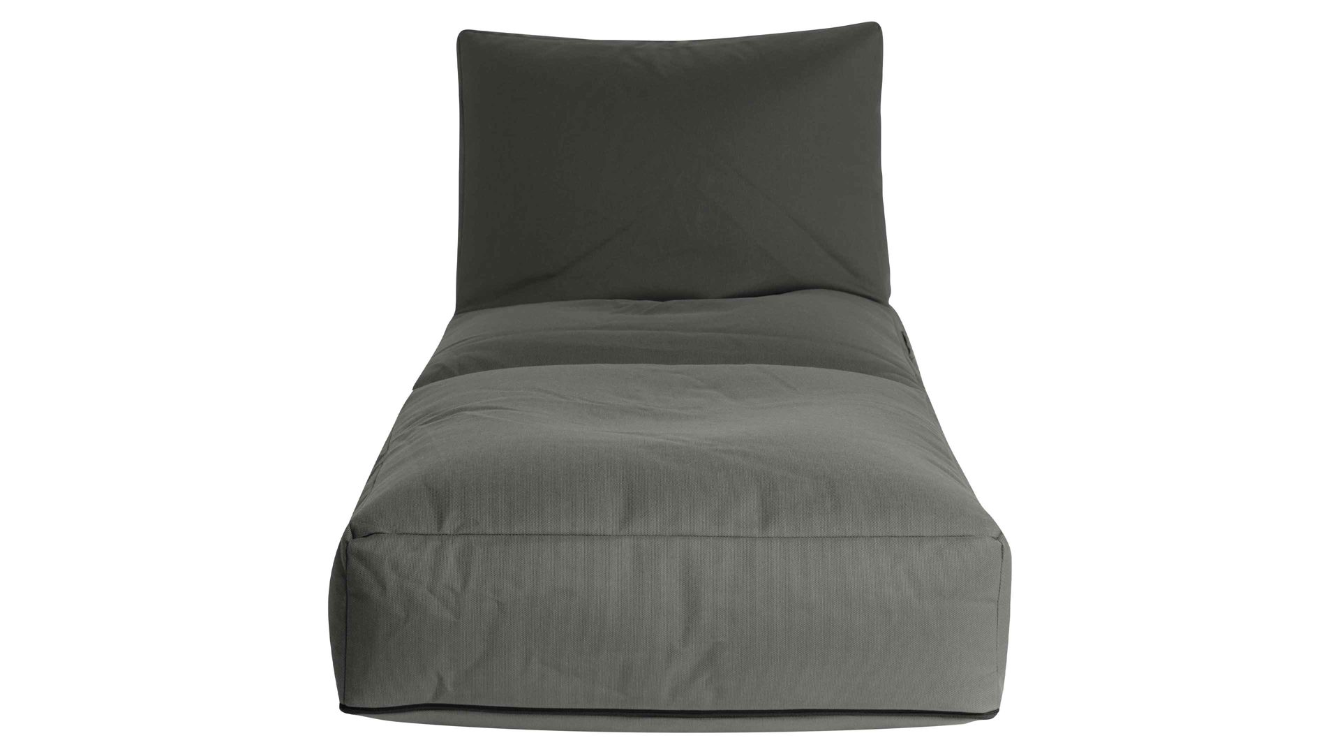 Sitzsack-Liege Magma sitting point aus Kunstfaser in Anthrazit SITTING POINT Sitzsack-Sessel twist outside anthrazitfarbene Outdoor-Kunstfaser - ca. 300 Liter