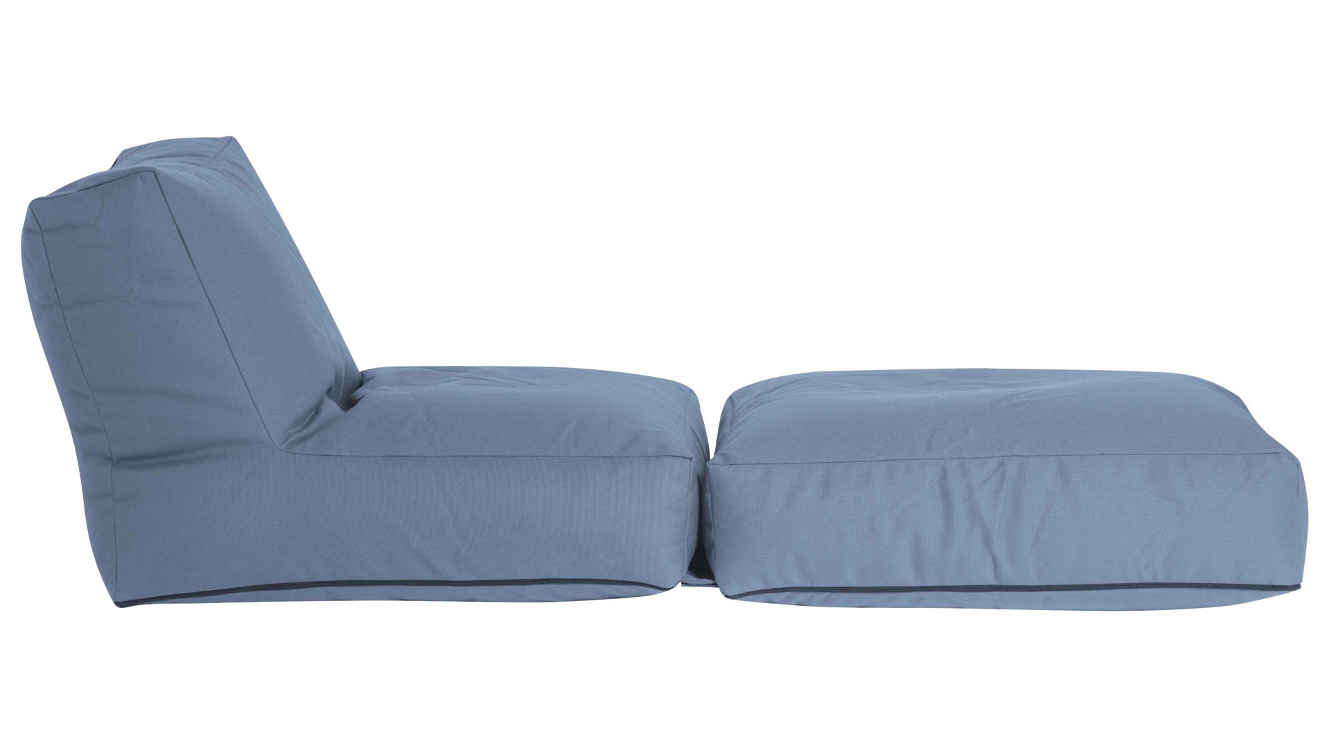 Sitzsack-Liege Magma sitting point aus Kunstfaser in Blau SITTING POINT Sitzsack-Sessel twist outside blaue Outdoor-Kunstfaser - ca. 300 Liter