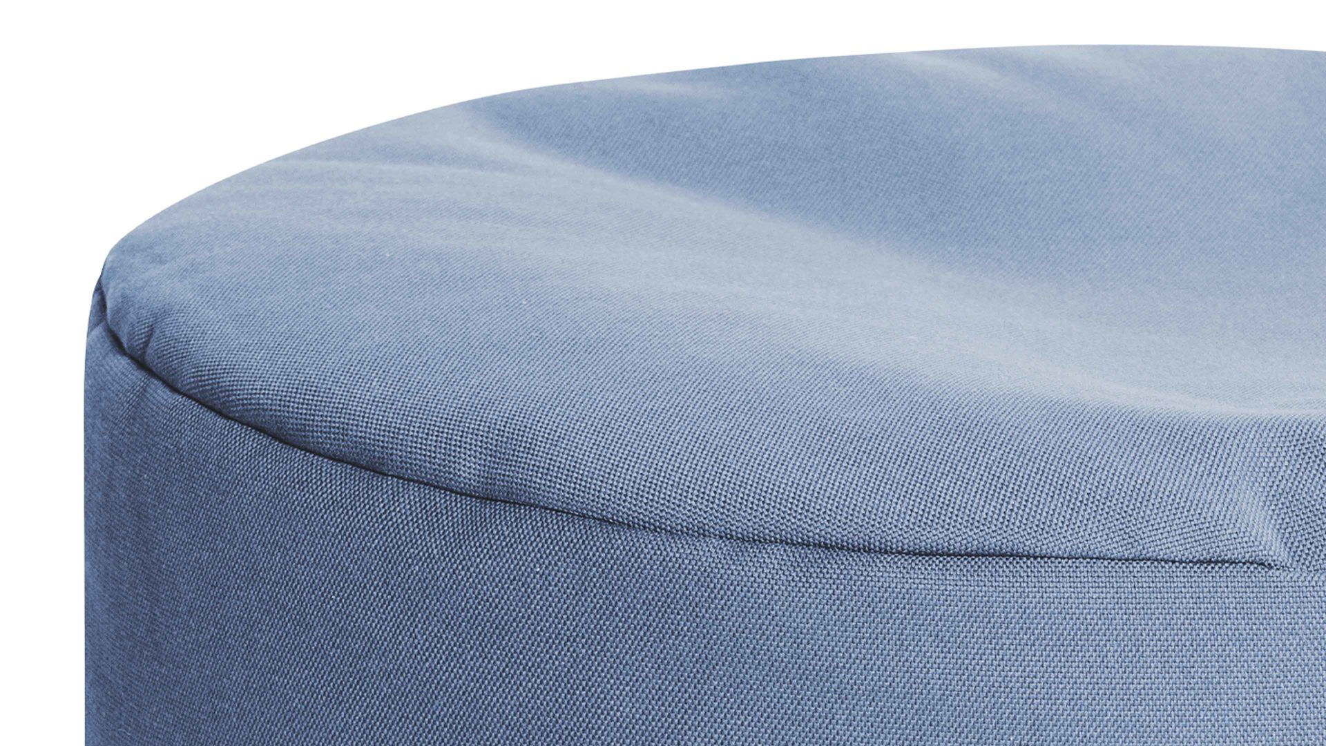 Sitzsack-Hocker Magma sitting point aus Kunstfaser in Blau SITTING POINT Sitzsack-Hocker dotcom outside als Kleinmöbel blaue Outdoor-Kunstfaser – Durchmesser ca. 60 cm