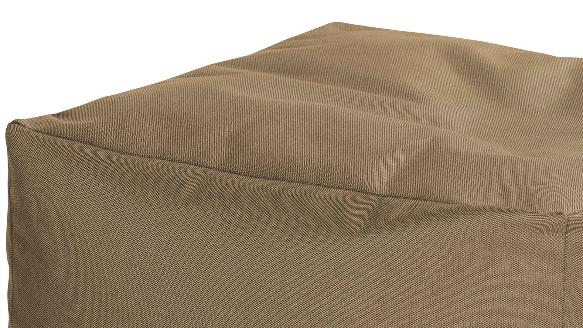 Sitzsack-Hocker Magma sitting point aus Kunstfaser in Braun SITTING POINT Sitzsack-Hocker loft outside als Kleinmöbel braune Outdoor-Kunstfaser – ca. 80 x 80 cm