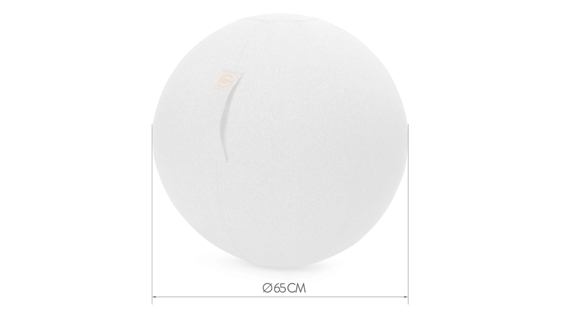 Sitzball Magma sitting point aus Kunstfaser in Türkis SITTING BALL® Felt aquariusfarbener Bezug – Durchmesser ca. 65 cm