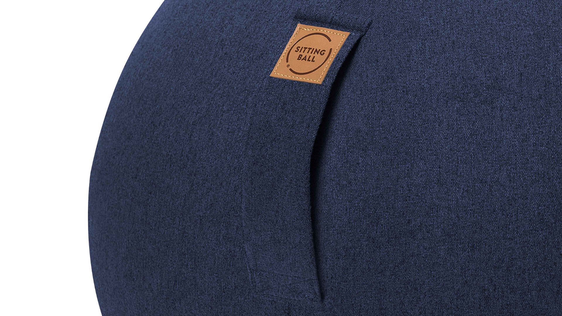 Sitzball Magma sitting point aus Kunstfaser in Dunkelblau SITTING BALL® Felt dunkelblauer Bezug – Durchmesser ca. 65 cm