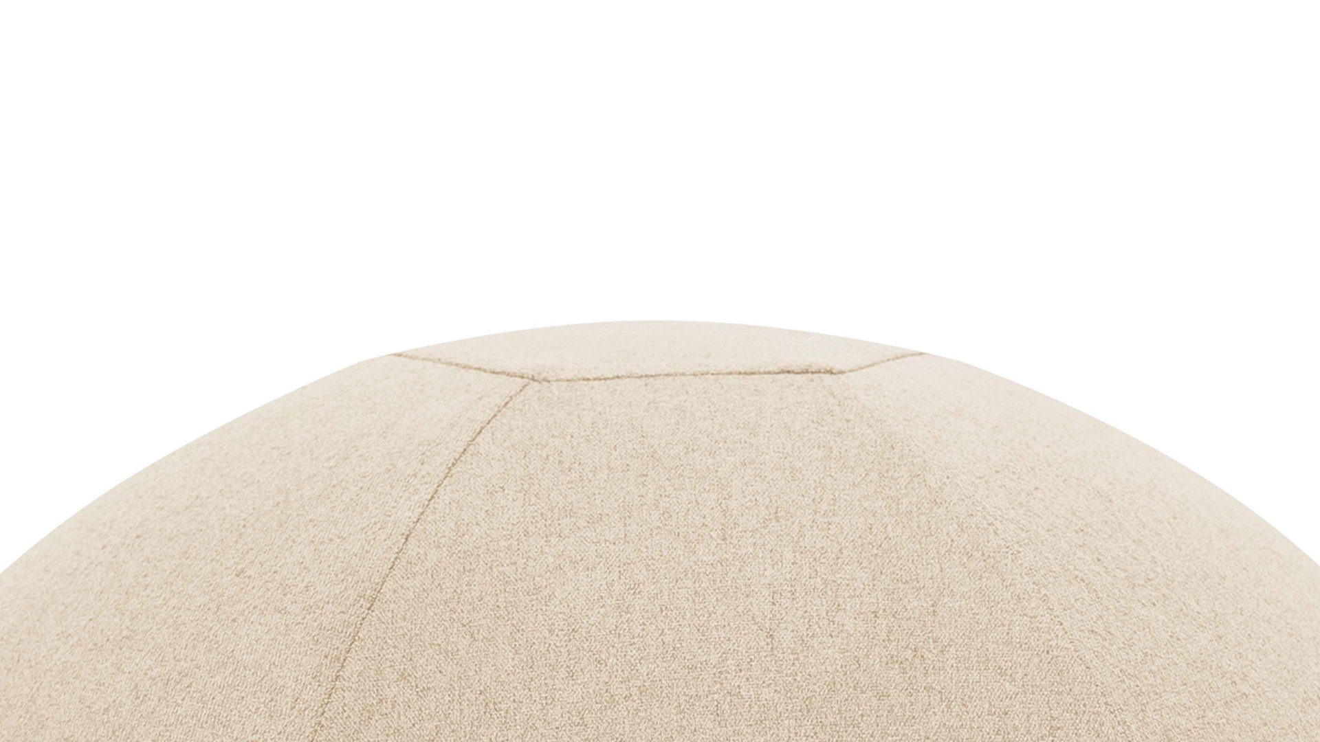 Sitzball Magma sitting point aus Kunstfaser in Beige SITTING BALL® Felt beiger Bezug – Durchmesser ca. 65 cm