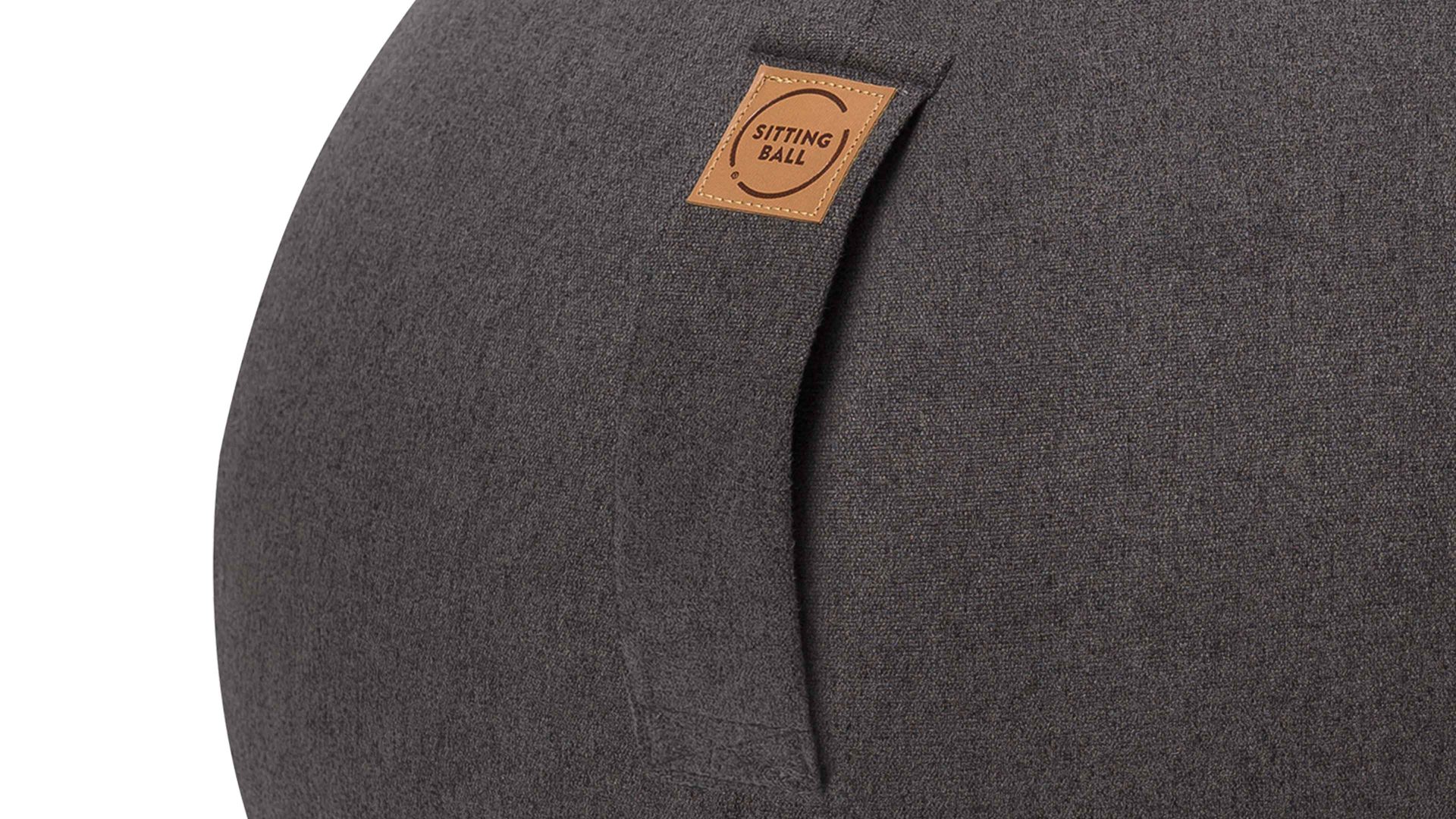 Sitzball Magma sitting point aus Kunstfaser in Anthrazit SITTING BALL® Felt anthrazitfarbener Bezug – Durchmesser ca. 65 cm