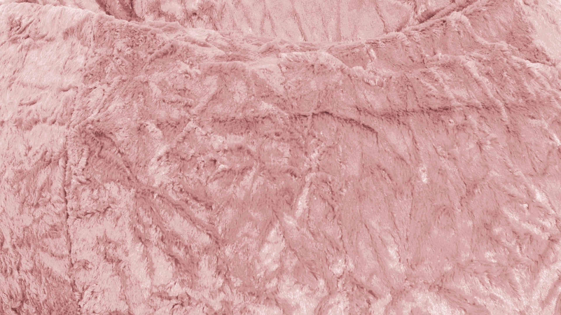 Standard-Sitzsack Magma sitting point aus Kunstfaser in Rosa SITTING POINT Plüsch-Sitzsack Fluffy L als Sitzmöbel altrosa Plüschbezug - ca. 120 Liter