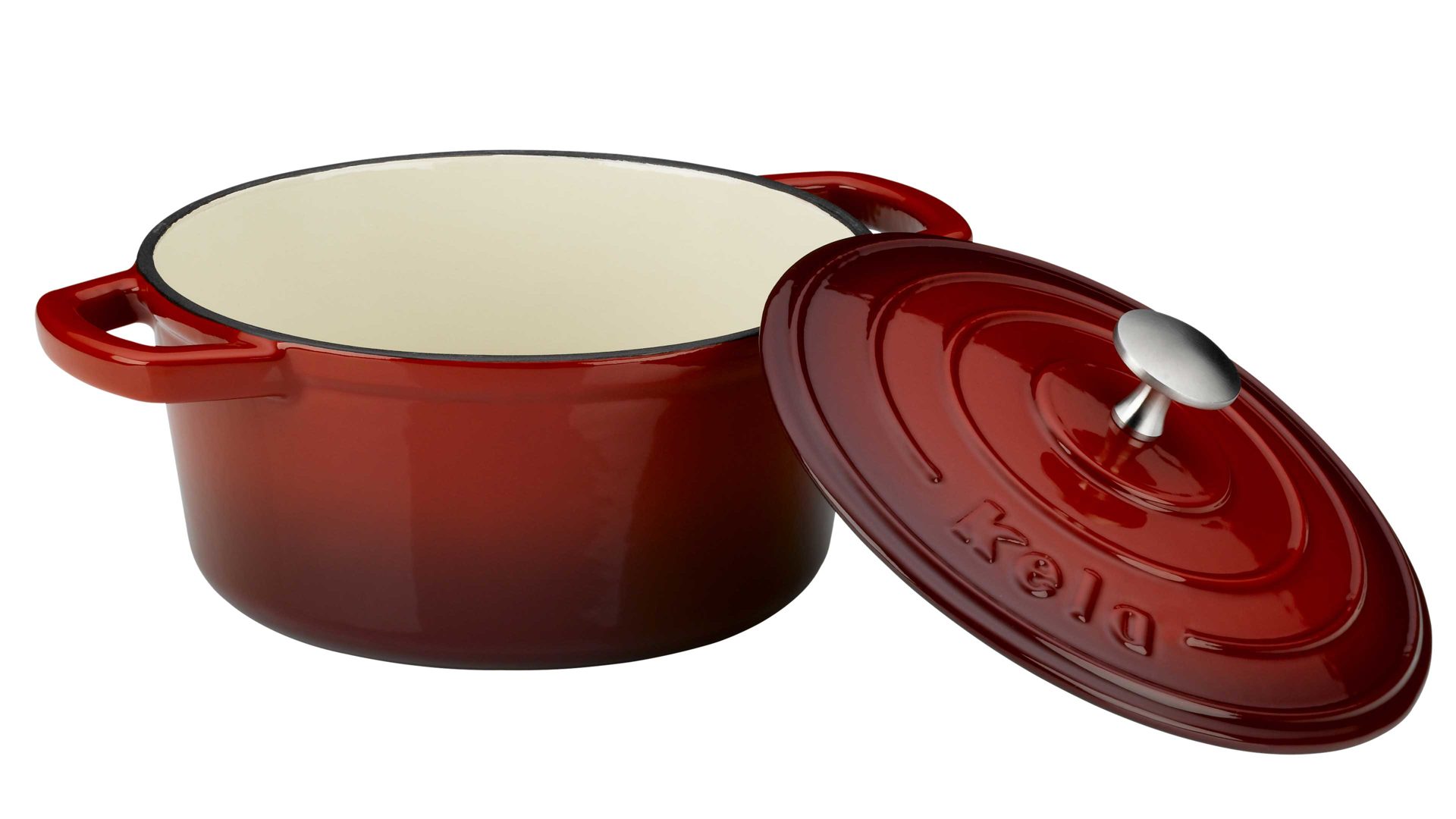 Bräter Kela | keck & lang aus Metall in Rot kela Bräter Calido rotes Gusseisen - ca. 2,5 Liter