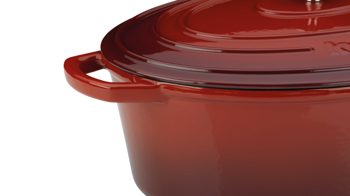 Bräter Kela | keck & lang aus Metall in Rot kela Bräter Calido rotes Gusseisen - ca. 6 Liter