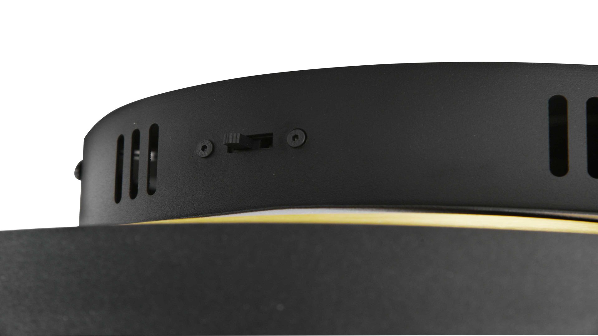 Deckenleuchte Trio lighting for you aus Metall in Schwarz Trio Deckenleuchte Caya Messingfarben  &  Schwarz  - Durchmesser ca. 50 cm