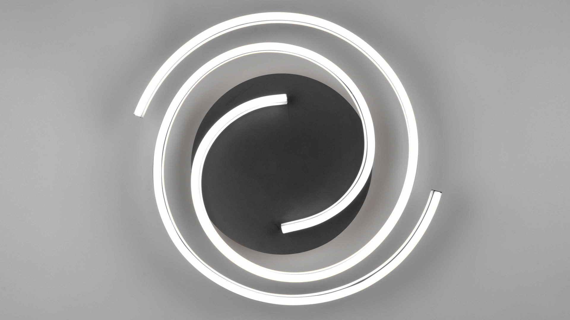 Deckenleuchte Trio lighting for you aus Metall in Schwarz Trio Deckenleuchte Caya Messingfarben  &  Schwarz  - Durchmesser ca. 50 cm