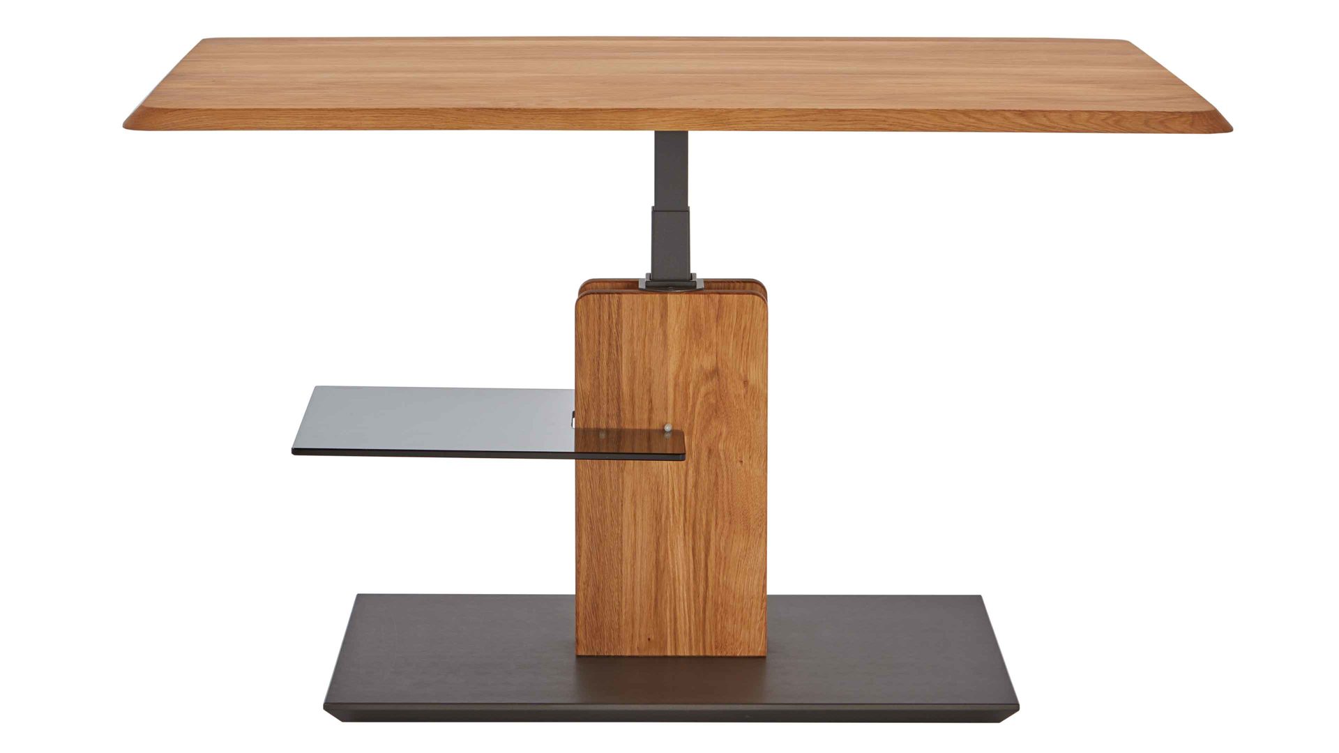 Couchtisch Vierhaus aus Holz in Holzfarben vierhaus Lift-Couchtisch Wildeiche & Anthrazit - ca. 110 x 65 cm