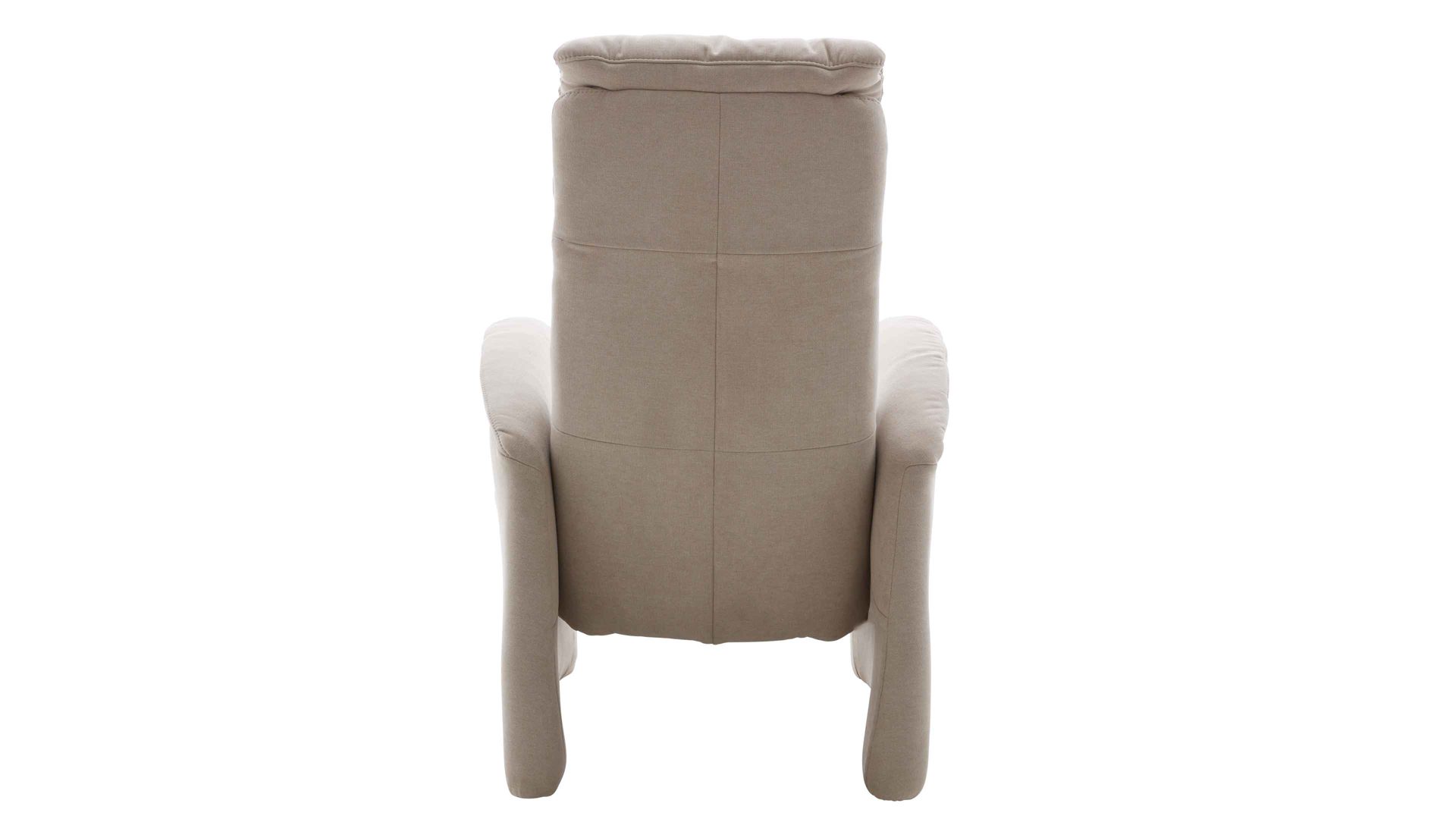 Relaxsessel comfortmaster besser sitzen, liegen, leben aus Stoff in Beige Comfortmaster CM-HU1157 - Relaxsessel B ecrufarbener Bezug Kira & Eiche bianco - Ergonomie piccolo