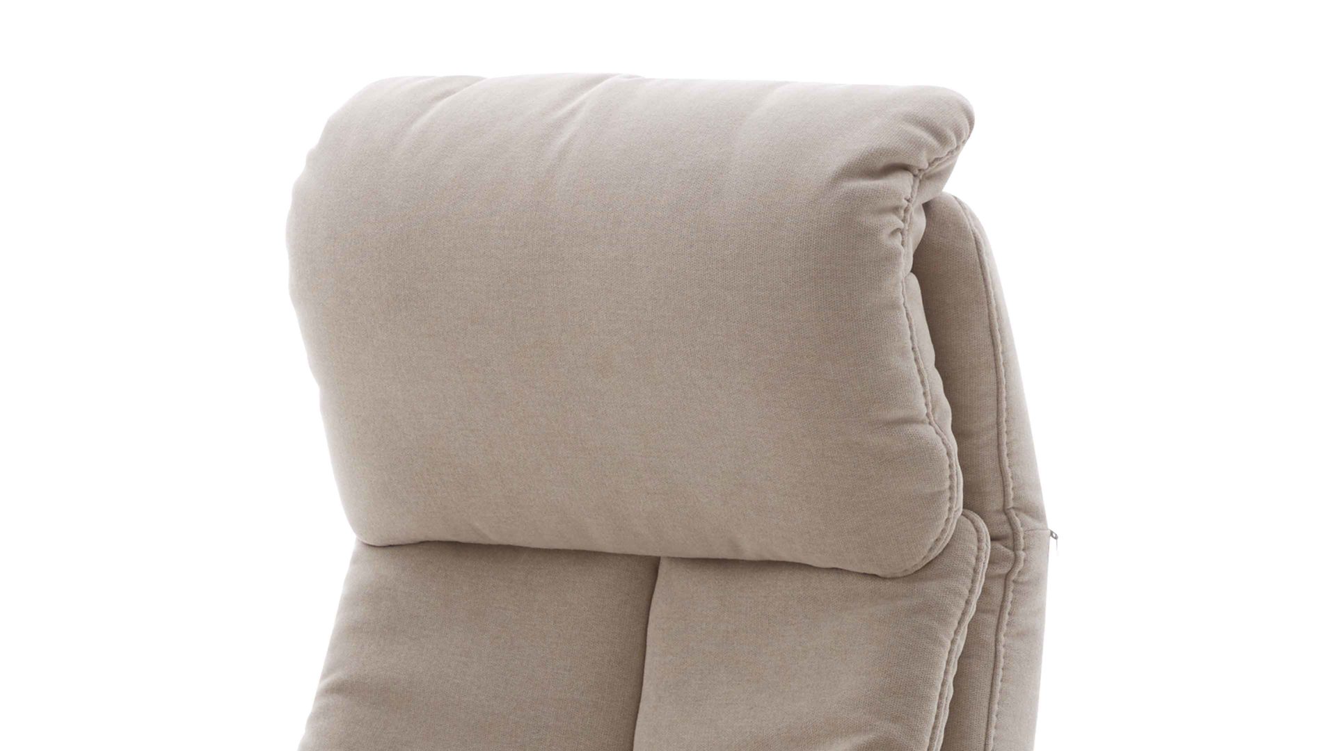 Relaxsessel comfortmaster besser sitzen, liegen, leben aus Stoff in Beige Comfortmaster CM-HU1157 - Relaxsessel B ecrufarbener Bezug Kira - Ergonomie L