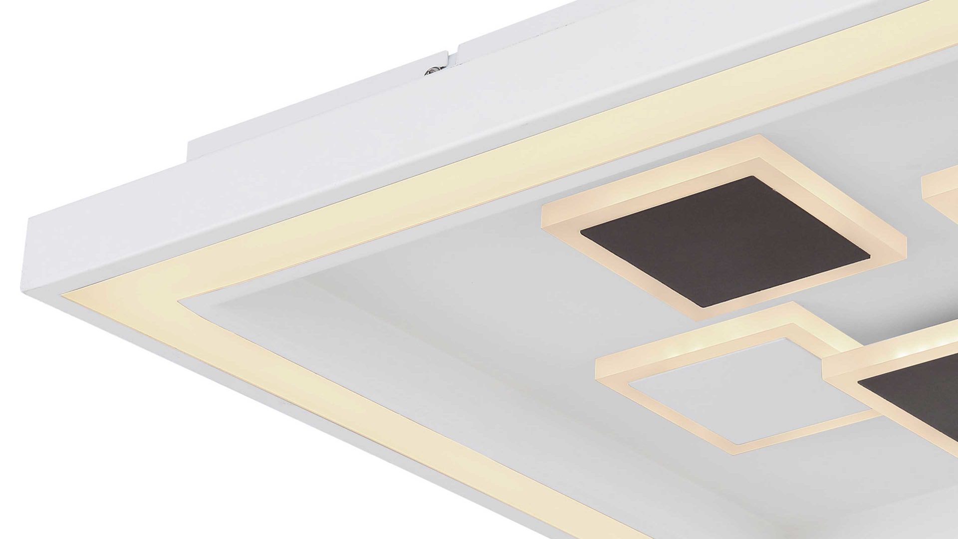 Deckenleuchte Globo lighting aus Metall in Weiß GLOBO Deckenleuchte Nolo Weiß & Anthrazit - ca. 48 x 48 cm