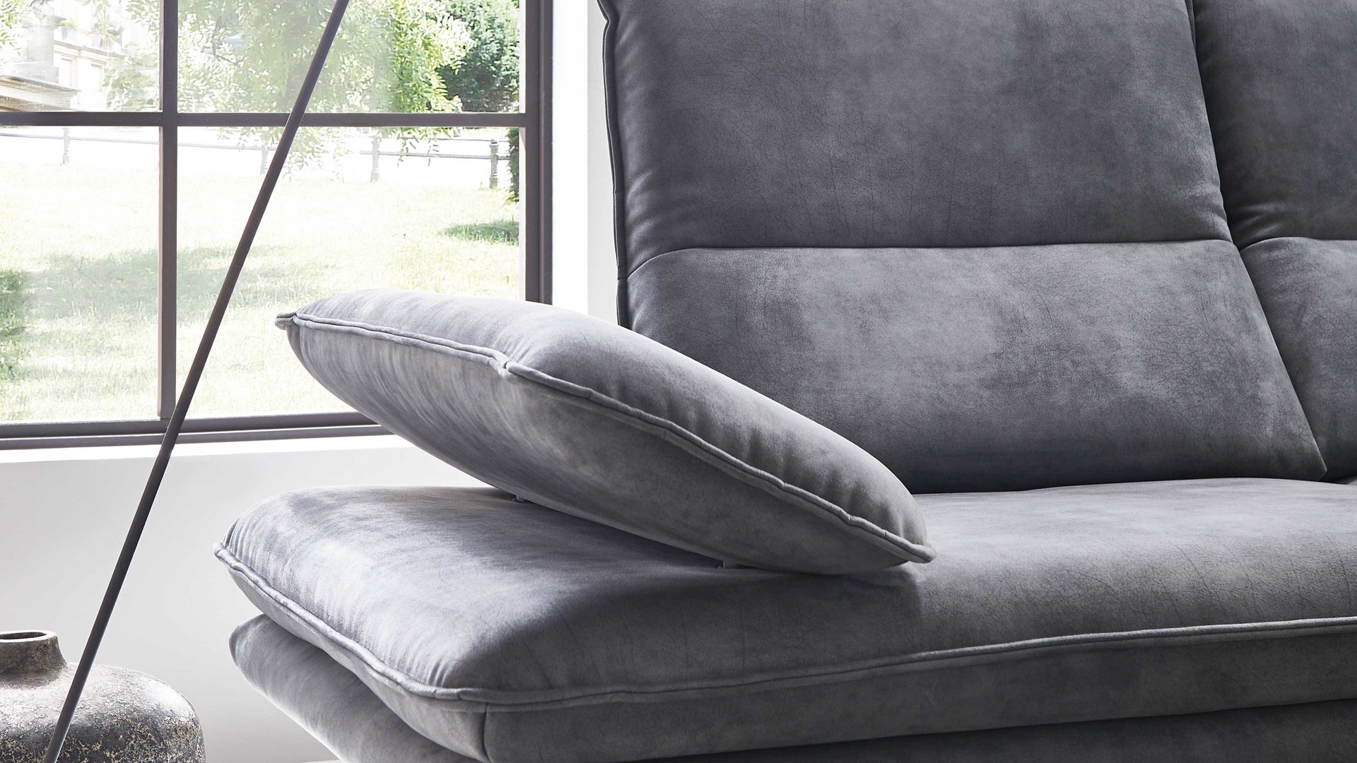 Funktion W.schillig i. i. aus Metall in Transparent W.SCHILLIG Polsterserie Broadway - Armlehnverstellung Funktions-Mehrpreis