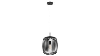 Pendelleuchte Eglo aus Metall in Schwarz EGLO Hängeleuchte Romazzina schwarzer Stahl - Durchmesser ca. 33 cm
