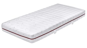 Federkernmatratze comfortmaster besser sitzen, liegen, leben aus Stoff in Weiß Comfortmaster Matratze Classic T H3, Taschenfederkern – Liegefläche ca. 180 x 220 cm