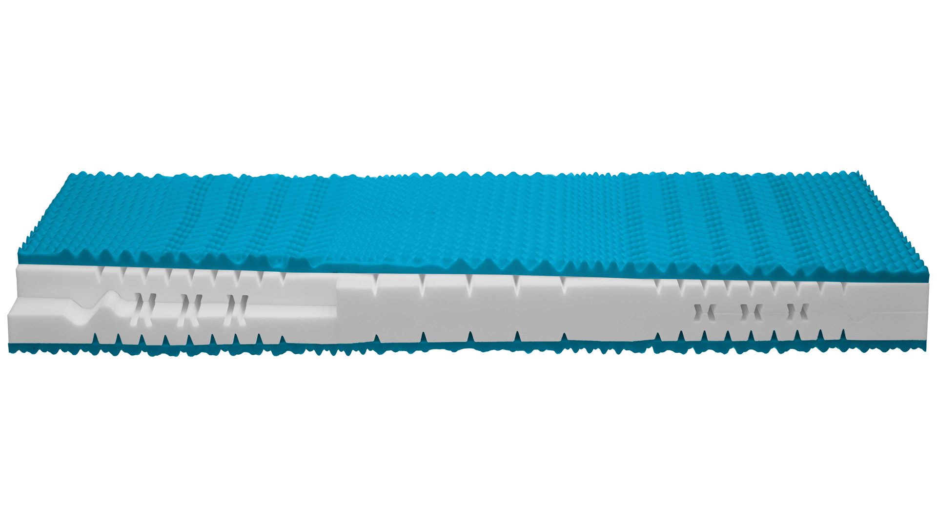 Kaltschaummatratze comfortmaster besser sitzen, liegen, leben aus Stoff in Weiß Comfortmaster Matratze Comfort S H2, Kaltschaum – Liegefläche ca. 90 x 180 cm