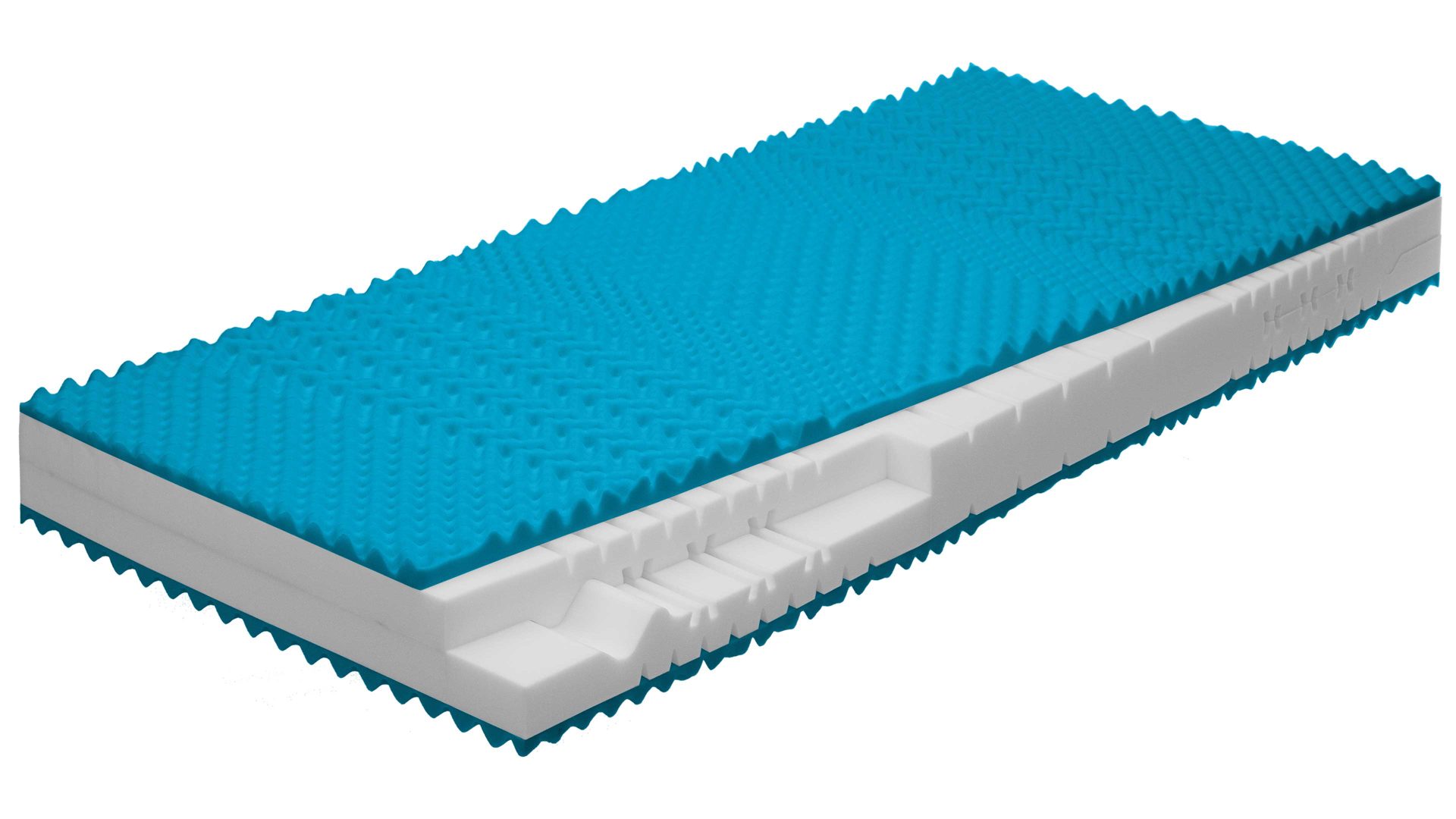 Kaltschaummatratze comfortmaster besser sitzen, liegen, leben aus Stoff in Weiß Comfortmaster Matratze Comfort S H2, Kaltschaum – Liegefläche ca. 200 x 220 cm