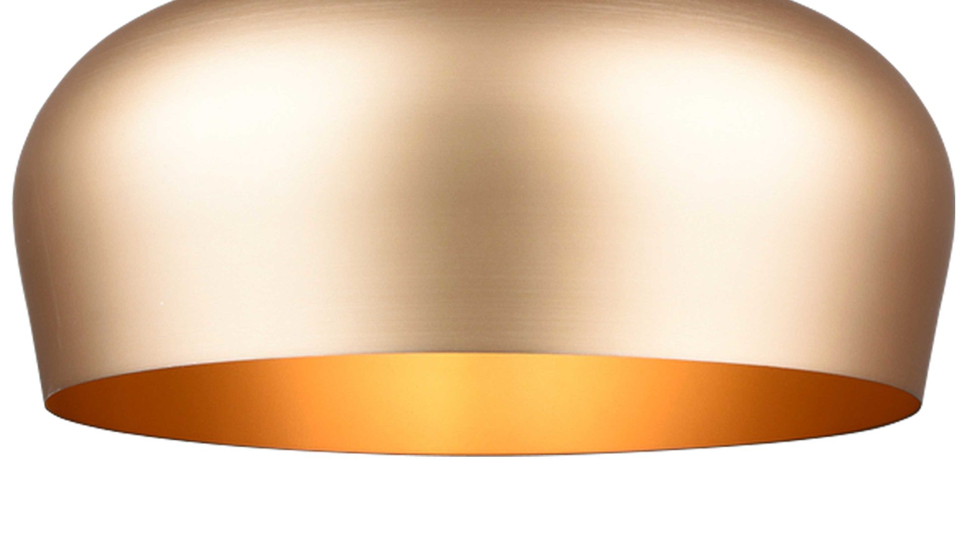 Pendelleuchte Trio lighting for you aus Metall in Messing Trio Pendelleuchte Chiron Messing &  Schwarz - Durchmesser ca. 45 cm