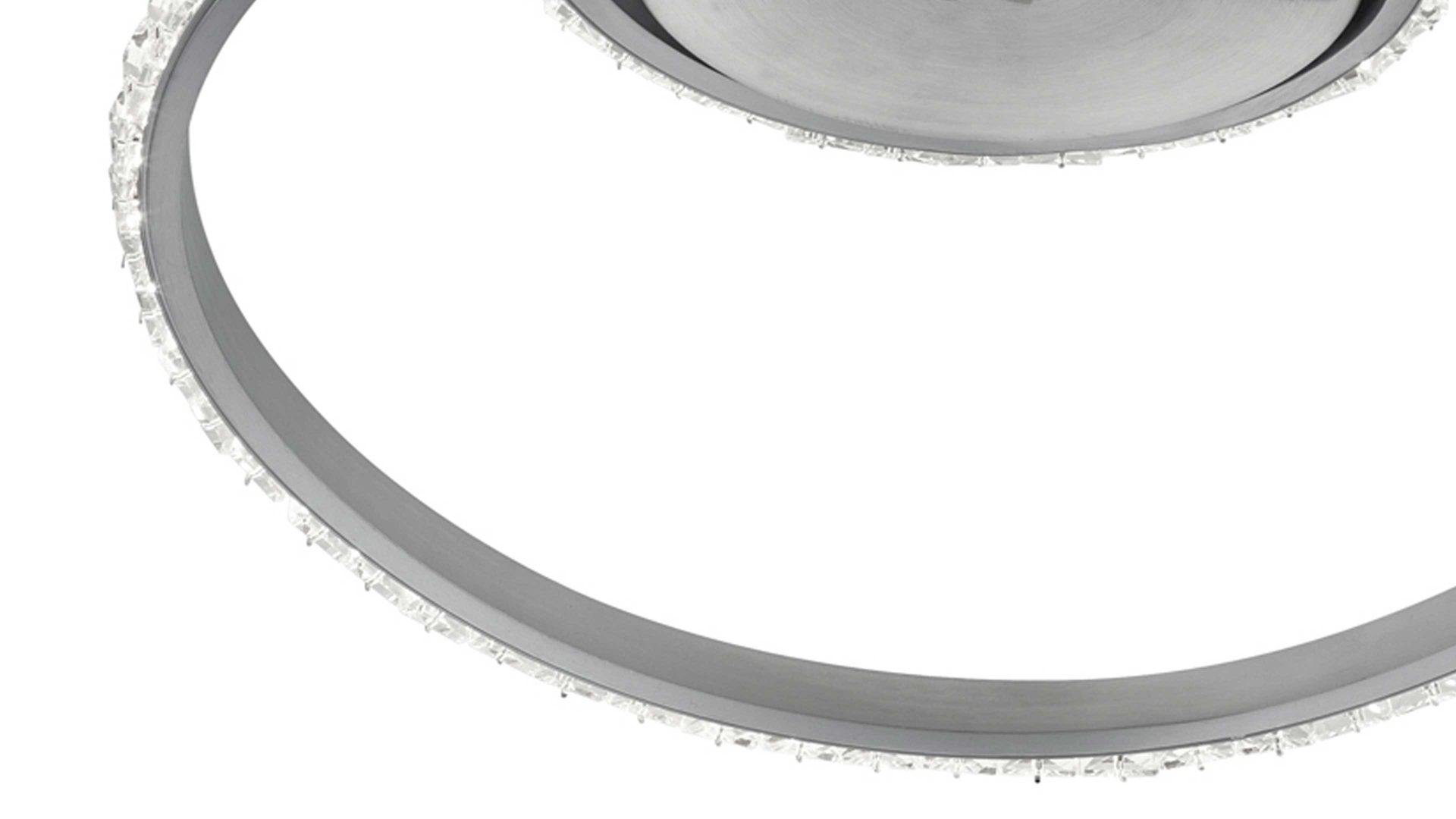 Deckenleuchte Reality leuchten aus Metall in Aluminium RL Deckenleuchte Rubin Aluminium & Acryl - Breite ca. 45 cm