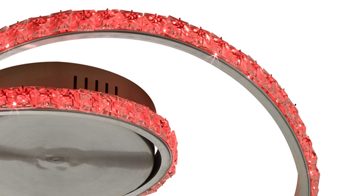 Deckenleuchte Reality leuchten aus Metall in Aluminium RL Deckenleuchte Rubin Aluminium & Acryl - Breite ca. 45 cm