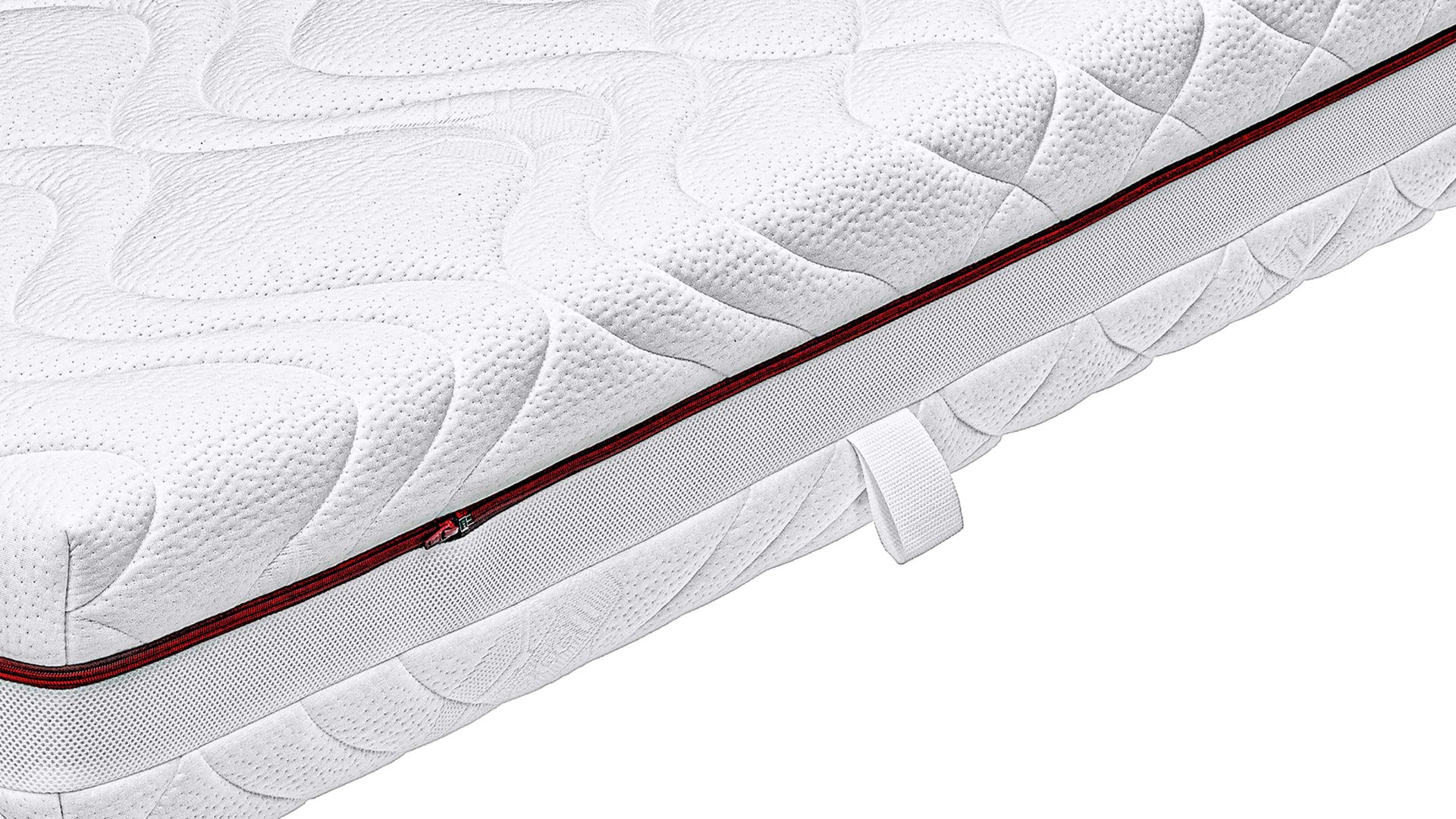 Federkernmatratze comfortmaster besser sitzen, liegen, leben aus Stoff in Weiß Comfortmaster Matratze Exklusiv T H2, Taschenfederkern – Liegefläche ca. 120 x 210 cm