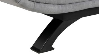 Schlafsofa Actona group aus Stoff in Hellgrau Schlafsofa Faith - Schlafcouch als vielseitiges Polstermöbel hellgrauer Stoffbezug Enjoy 21 & mattschwarzes Gestell