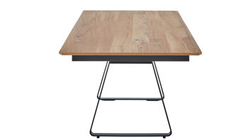 Esstisch Venjakob aus Holz in Holzfarben VENJAKOB Esstisch Russ ET312 Eiche Rustico hell geölt & matt Anthrazit - ca. 190 x 100 cm