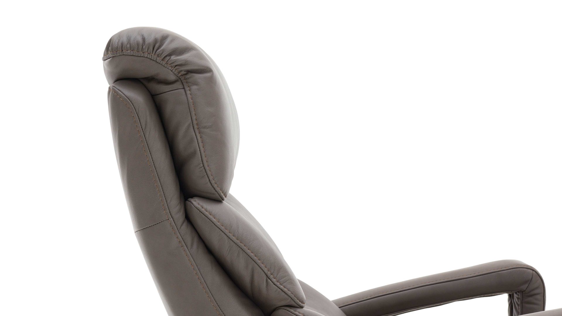 Relaxsessel comfortmaster besser sitzen, liegen, leben aus Leder in Grau Comfortmaster CM-HU1060 – Relaxsessel B steingraues LongLife-Leder Vivre & Sternfuß V1S