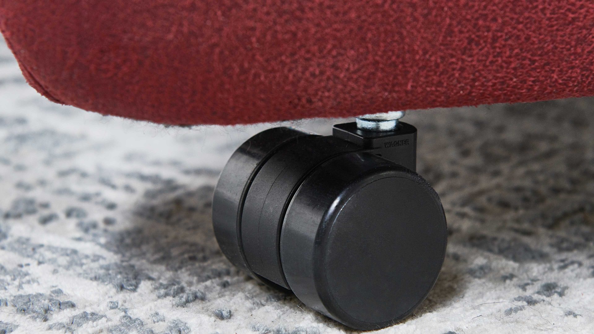 Relaxsessel OrthoSedis aus Kunstfaser in Rot OrthoSedis OS-HU1043 - Relaxsessel A8 mit Aufstehhilfe und Federkern weinrote Mikrofaser Deluxe - Ergonomie S