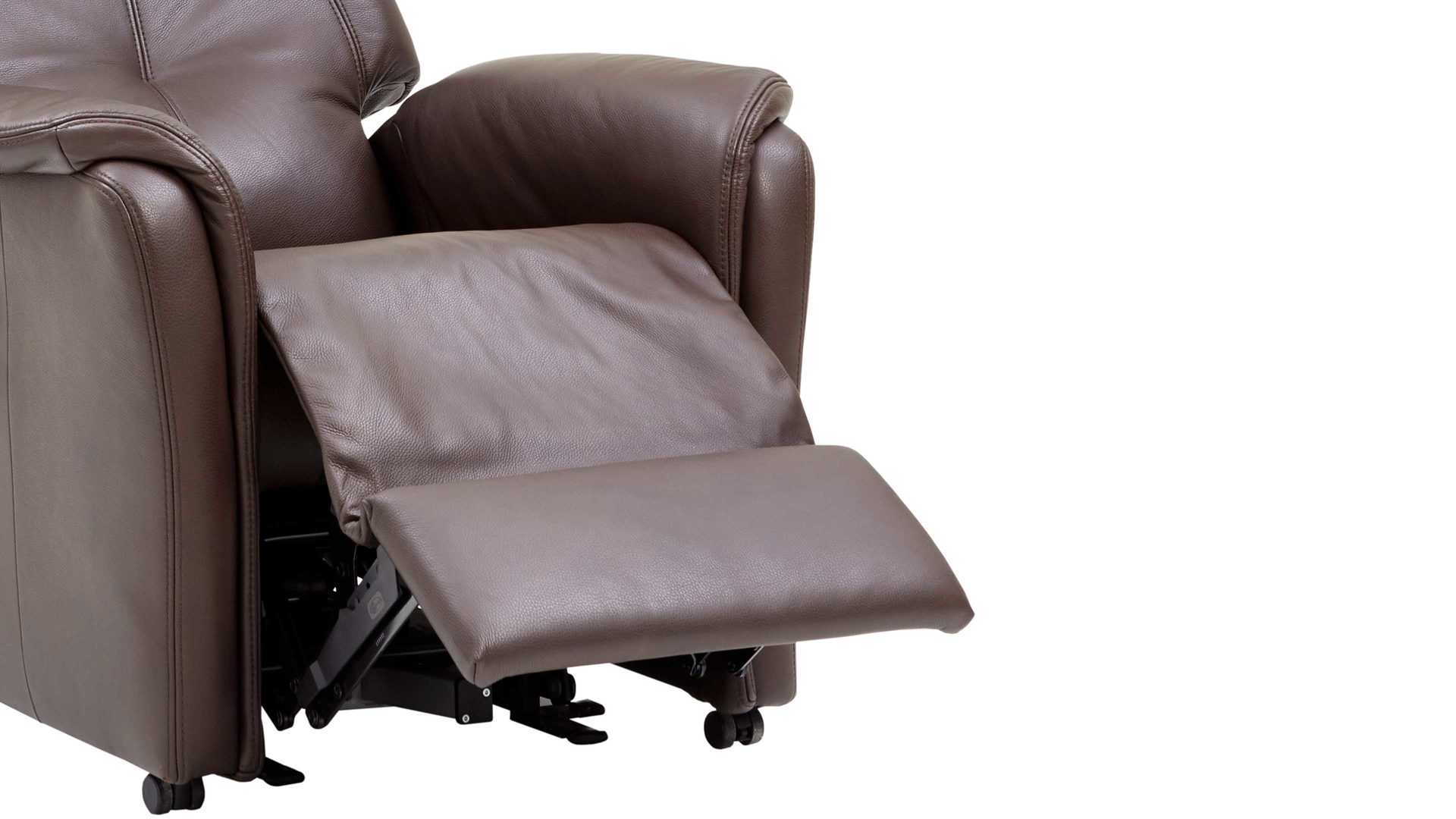 Fernsehsessel OrthoSedis aus Leder in Dunkelbraun OrthoSedis OS-HU1026 - TV-Sessel manuell - braunes Leder Torro
