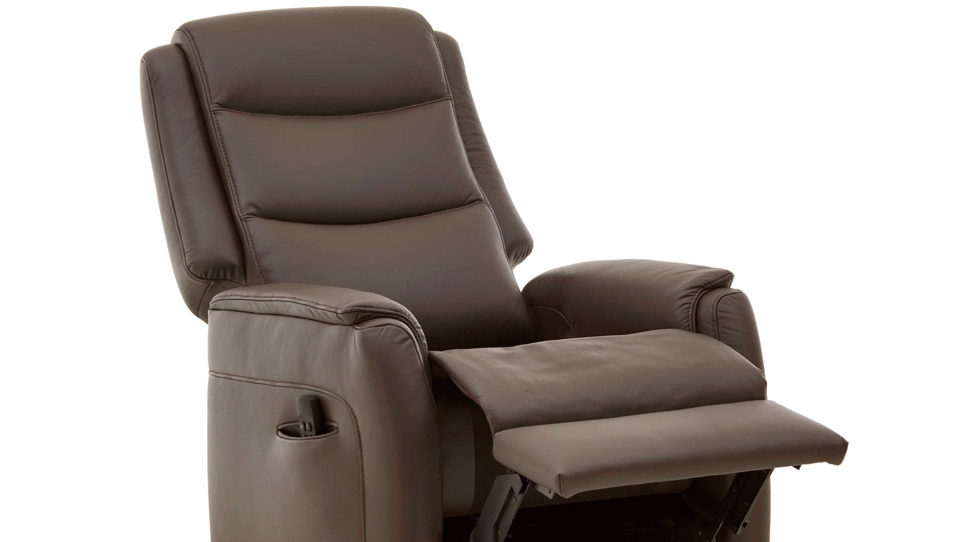 Fernsehsessel OrthoSedis aus Leder in Braun OrthoSedis OS-HU1111 - TV-Sessel A8 motorisch - schokofarbenes Leder Torro