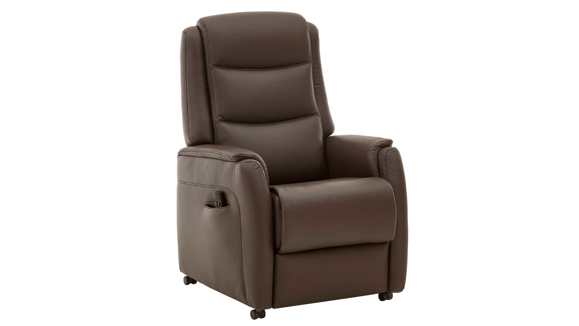 Fernsehsessel OrthoSedis aus Leder in Braun OrthoSedis OS-HU1111 - TV-Sessel A4 zwei Motoren - schokofarbenes Leder Torro