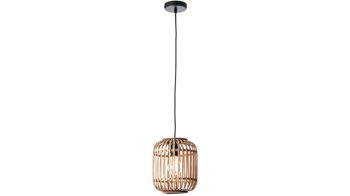 Pendelleuchte Brilliant aus Geflecht in Hellbraun Brilliant Pendelleuchte Woodrow hellbrauner Bambus - Breite ca. 21 cm