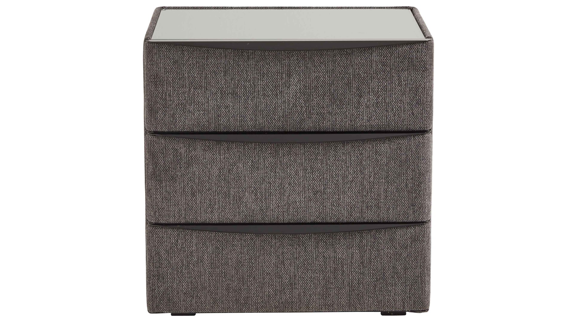 Nachtkommode comfortmaster besser sitzen, liegen, leben aus Stoff in Anthrazit Comfortmaster OC-BX21015 - Nachtkommode 67 anthrazitfarbener Stoffbezug Brego 321200 – drei Schubladen