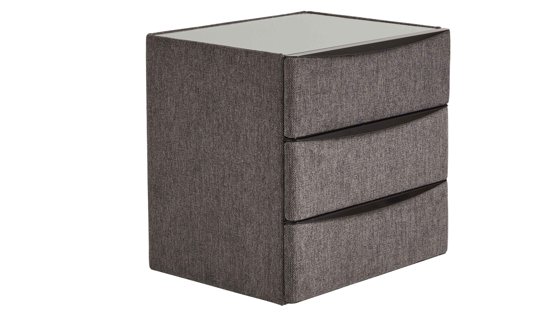 Nachtkommode comfortmaster besser sitzen, liegen, leben aus Stoff in Anthrazit Comfortmaster OC-BX21015 - Nachtkommode 67 anthrazitfarbener Stoffbezug Brego 321200 – drei Schubladen